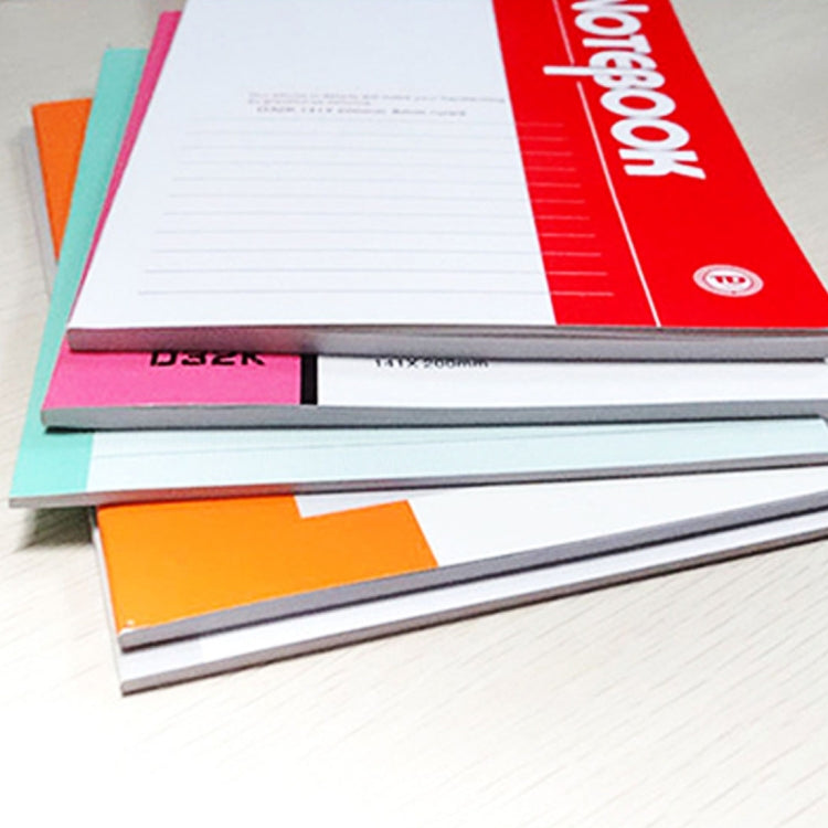 10 PCS 40 Pages A5 Soft Cover Diary Notebook Office Supply, Random Color Delivery, 40 Pages