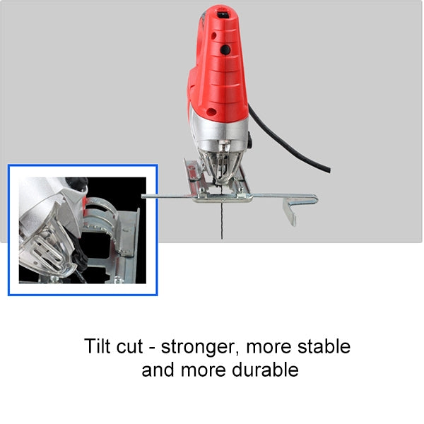 220V Jig Saw Electric Saw Woodworking Electric Tools Multifunction Chainsaw Hand Saws Wood Cutting Machine With Laser & 10 Saw Blade, EU plug, 65 Quick Install Version