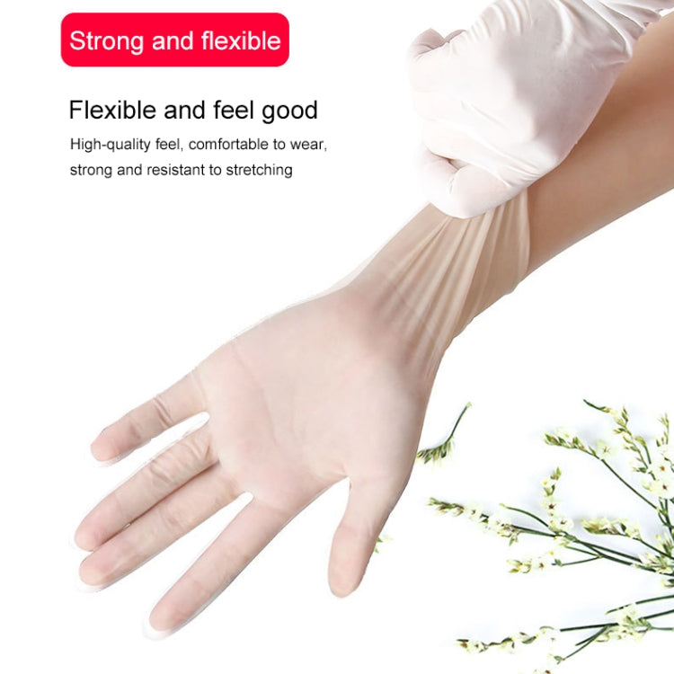 100 PCS Disposable PVC Examination Gloves Household Transparent Touchable Protective Gloves, Size: L, 100 PCS L