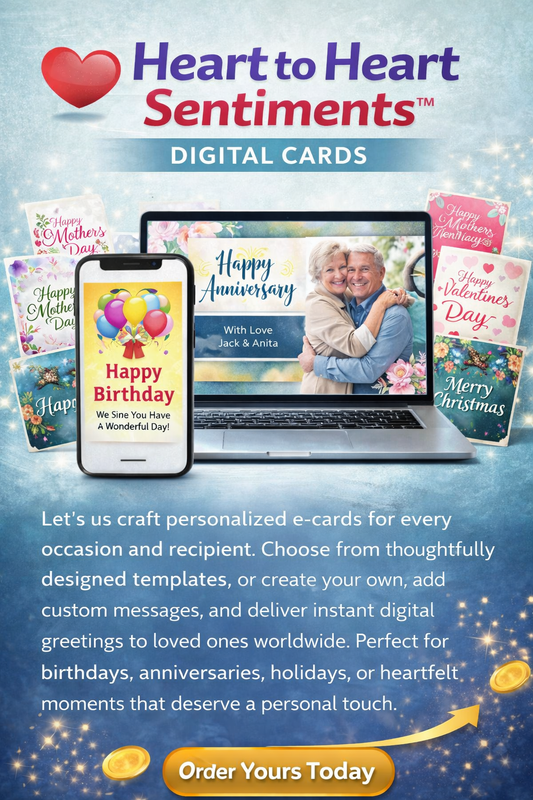 Heart to Heart Sentiments digital cards
