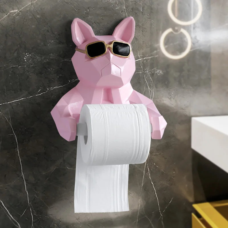 animal tissue box Statue Figurine Hanging toilet paper holder Washroom Wall Home Decor Roll Paper Tissue Box Holder Wall Mount