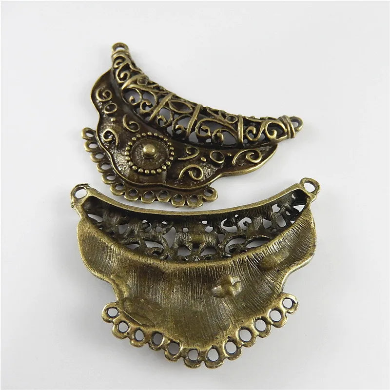 GraceAngie 3pcs Antiqued Style Bronze Tone Alloy Fashion Charm Connector Decor Jewelry AccessoriesHot  63*44mm 03160