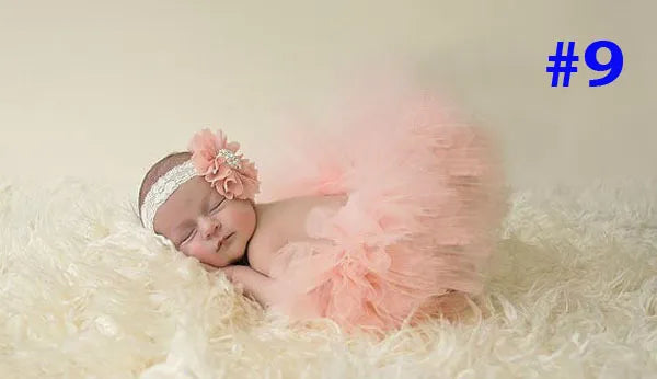 Sweet Simplicity Tutu And Tiara Set Stunning Unique Newborn Photo Prop And Halloween Costume Baby Tutus Skirt TS026