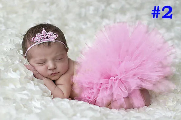 Sweet Simplicity Tutu And Tiara Set Stunning Unique Newborn Photo Prop And Halloween Costume Baby Tutus Skirt TS026