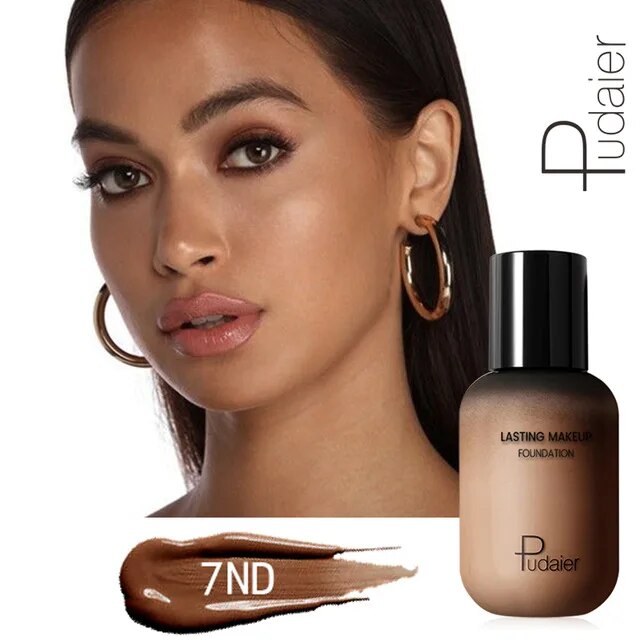 Pudaier 40ml Matte Makeup Foundation Cream For Face Professional Concealing Make Up Liquid Long-lasting Cosmetics