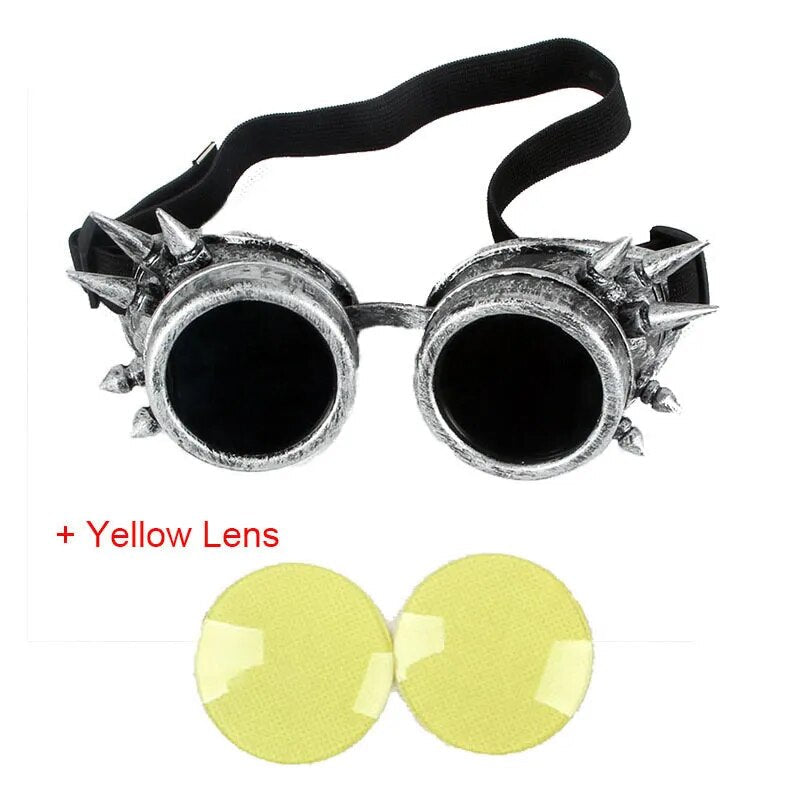 Steampunk Goggles Glasses Retro Welding SteamPunk Gothic Vitoriano Cosplay Goggles Flying LELINTA Eyewear Vintage Halloween