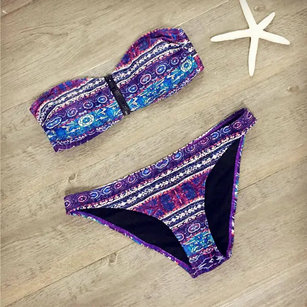 New Bandage Beach Strapless Swimwear Bikinis 2023 Women Swimsuit Sexy Brazilian Bikini Set Falbala Biquini Bathing Suits 485