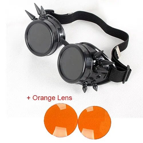 Steampunk Goggles Glasses Retro Welding SteamPunk Gothic Vitoriano Cosplay Goggles Flying LELINTA Eyewear Vintage Halloween