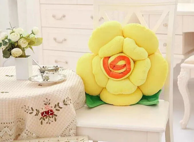 Stereoscopic Rose Style Novelty Home Wedding Decorative Pillows Sofa Cushion Soft Pillow cojines Valentine's Day Gift coussin