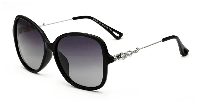 VEITHDIA  Sunglasses Gradient Vintage Retro TR90 Women's Sun Glasses Polarized UV400 Ladies Fashion Eyewear For Female 7026