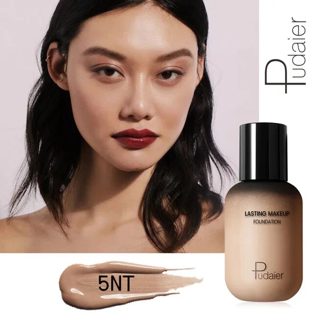 Pudaier 40ml Matte Makeup Foundation Cream For Face Professional Concealing Make Up Liquid Long-lasting Cosmetics