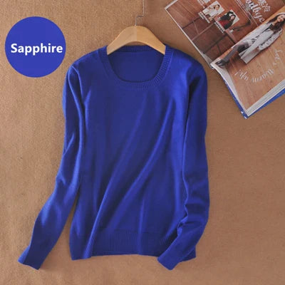 YSC Classic style Hot sales of Cashmere Sweater round collar Fashion on the solid color long sleeve knitted Pullover S-XXXL