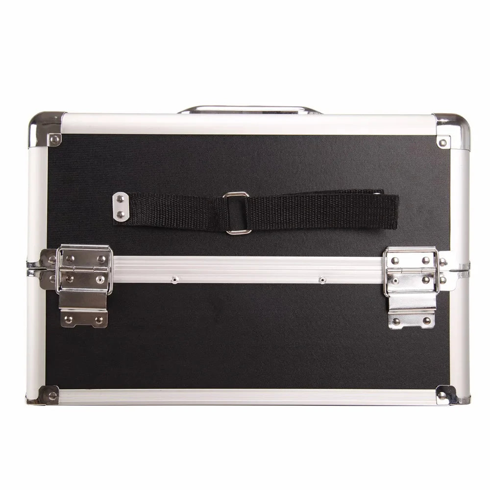 4 in 1 Trolley Make Up Case Cosmetic Nail Hairdressing Beauty Vanity Trolley Rolling Train Case Large Capacity Luggage Bag