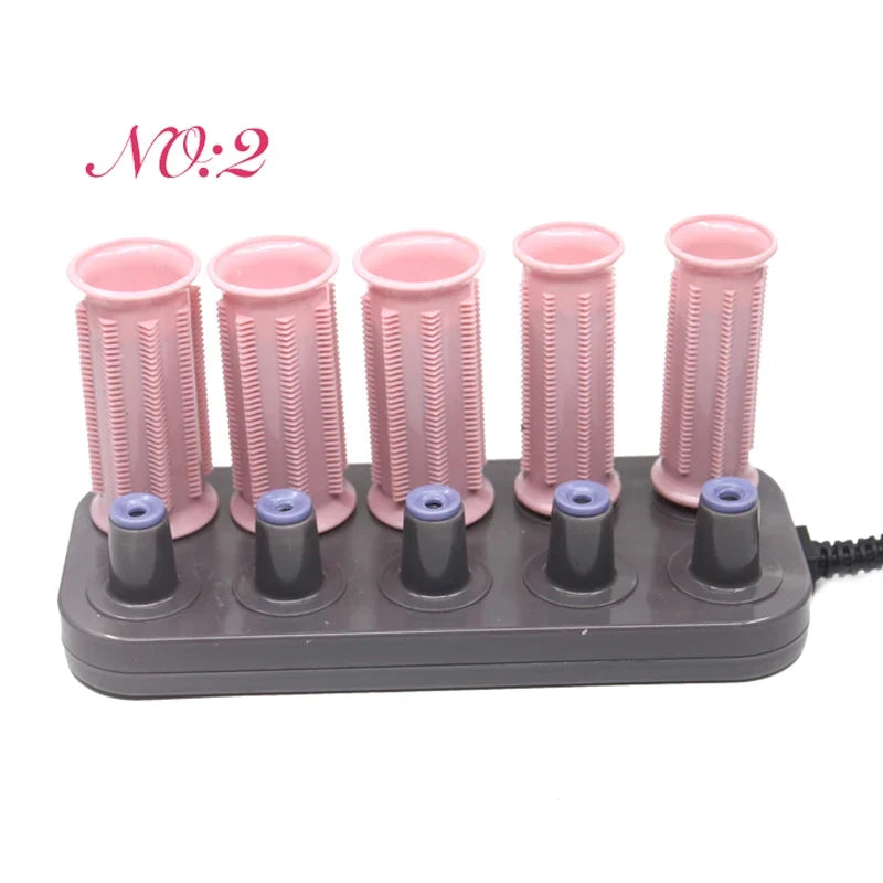 10pcs/set Electric Heated Roller Extra Thick Hair Curler Ceramic Thermostat Ion Hot Dry/Wet Hair Curly Styling Sticks Tool U1055