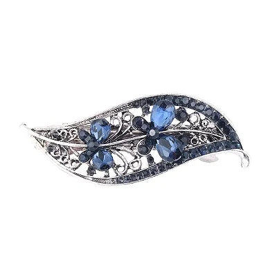 EASYA New Vintage Crystal Barrettes Hair Accessories Women Girls Elegant Butterfly Leaf Bowknot Hairpins Headwear Jewelry