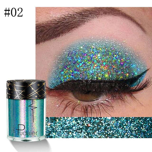 36 Colors Holographic Sequins Glitter Shimmer Diamond Eye Shiny Skin Highlighter Face Body Glitter Festival Makeup Eyeshadow