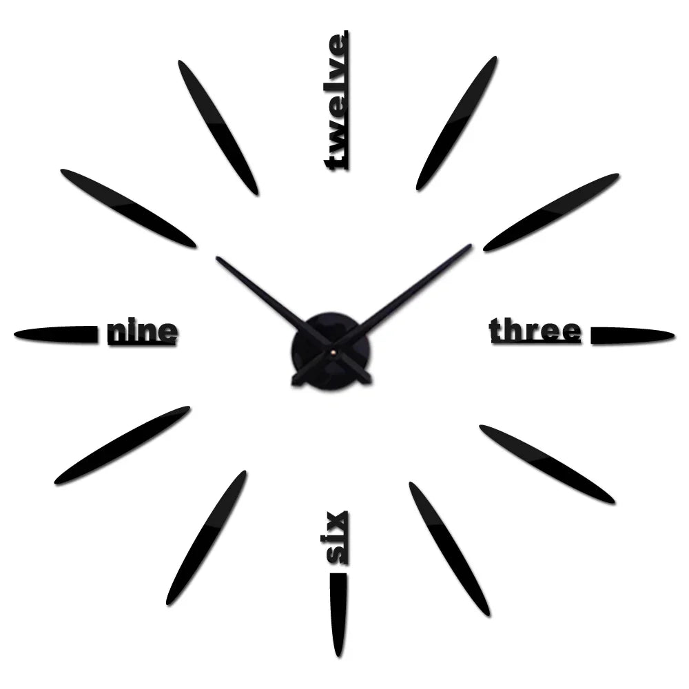 Sale New Wall Clock Clocks Watch Stickers Diy 3d Acrylic Mirror Home Decoration Quartz Balcony/courtyard Needle Modern hot