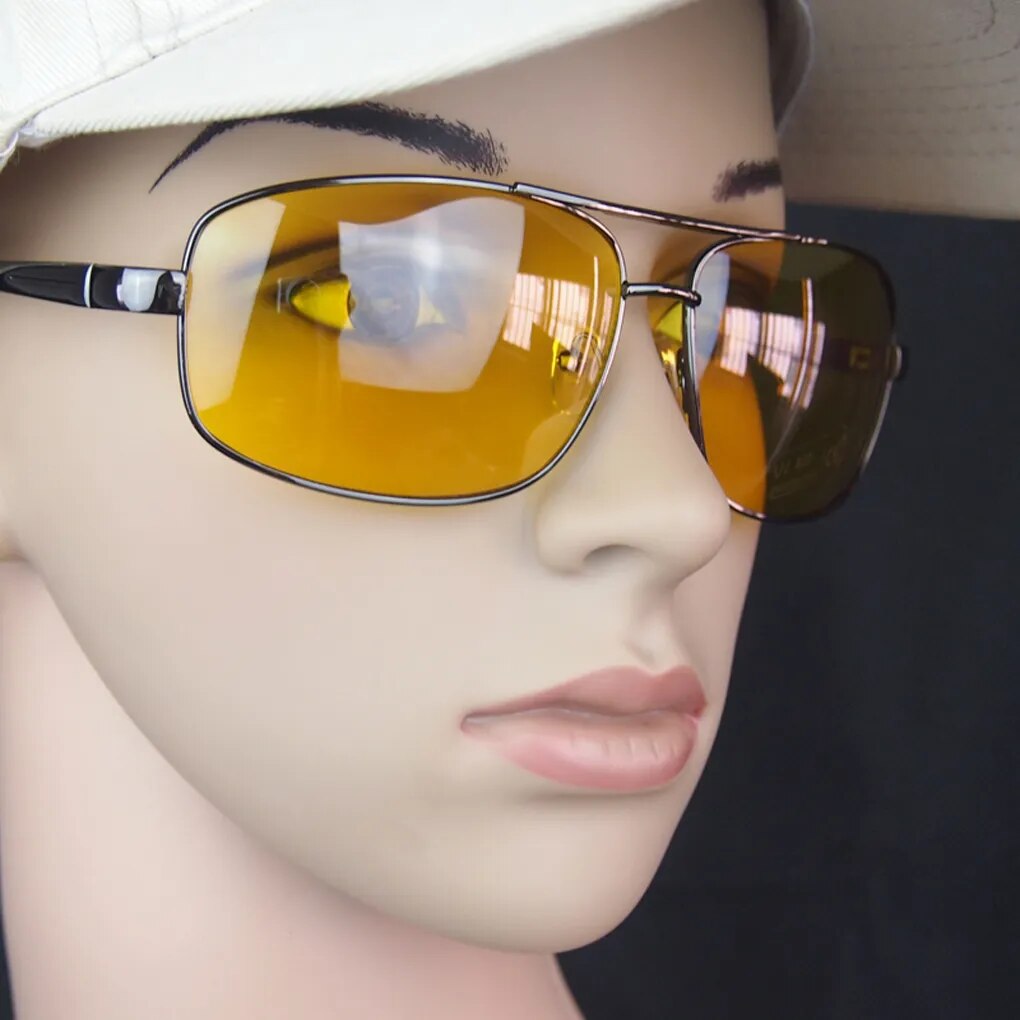 Fashion Anti Glare Vision Driver Safety Women's Sunglasses Yellow Night Car Driving Glasses high quality Eyewear vintage for men