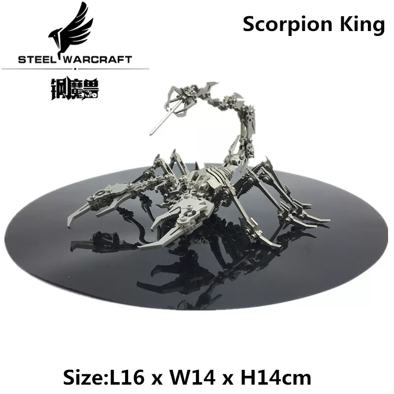 3D Metal Model Chinese Zodiac Dinosaurs western fire dragon  DIY Assembly models Toys Collection Desktop For Adult