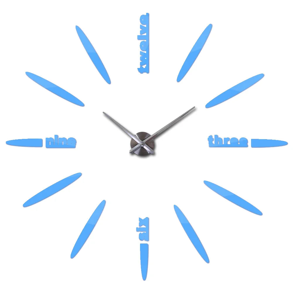 Sale New Wall Clock Clocks Watch Stickers Diy 3d Acrylic Mirror Home Decoration Quartz Balcony/courtyard Needle Modern hot
