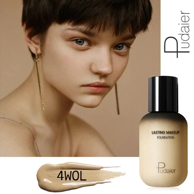 Pudaier 40ml Matte Makeup Foundation Cream For Face Professional Concealing Make Up Liquid Long-lasting Cosmetics