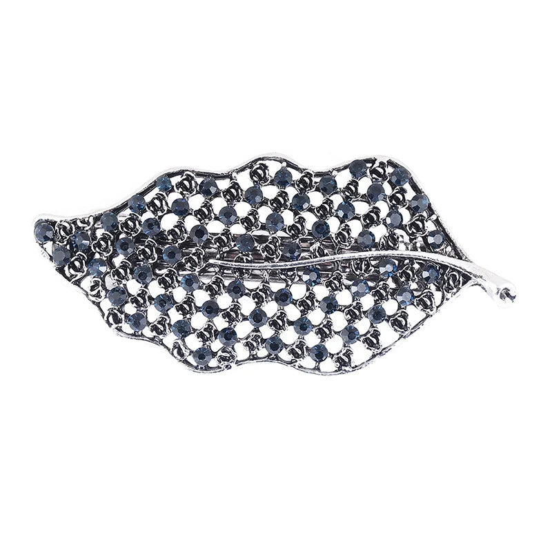 EASYA New Vintage Crystal Barrettes Hair Accessories Women Girls Elegant Butterfly Leaf Bowknot Hairpins Headwear Jewelry