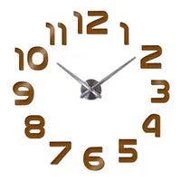 Wall clock watch clocks horloge 3d diy acrylic mirror Stickers Home Decoration Living Room Quartz Needle free shipping
