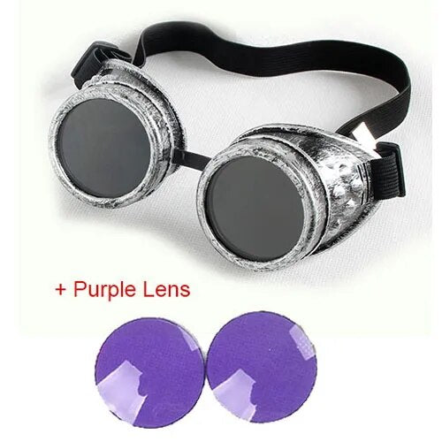 Steampunk Goggles Glasses Retro Welding SteamPunk Gothic Vitoriano Cosplay Goggles Flying LELINTA Eyewear Vintage Halloween