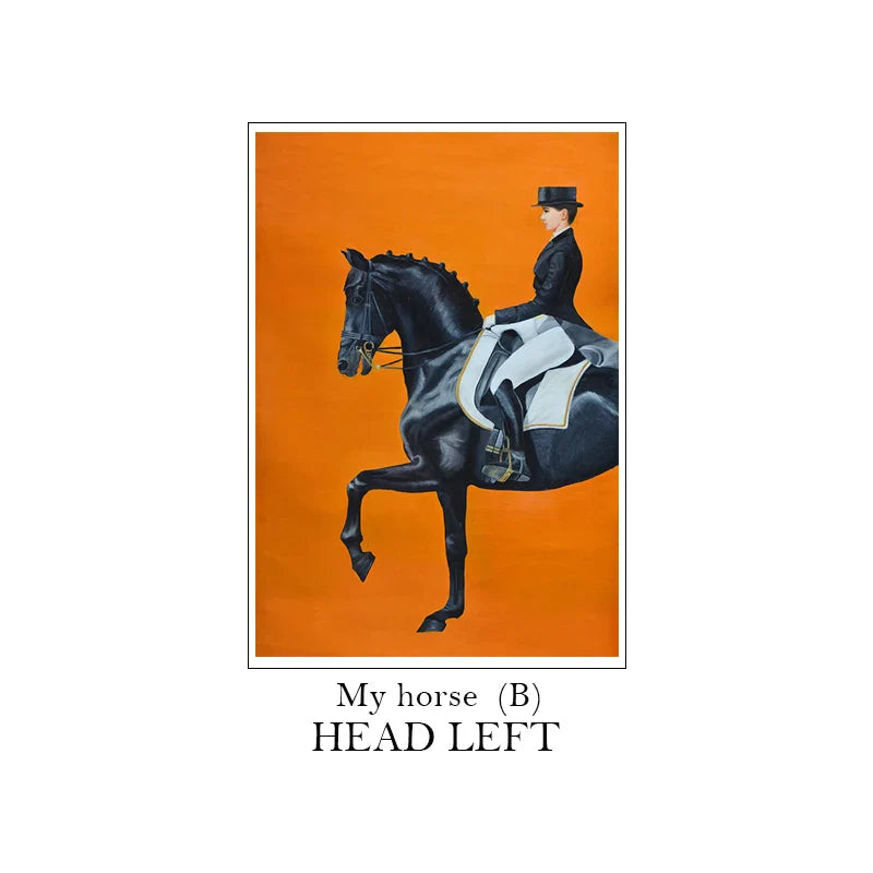Modern HD Horse Posters And Prints Canvas Painting Wall Art Pictures For Living Room Animal Fashion Nordic Style Home Decor