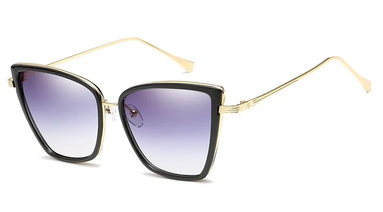 45255 Women Cat Eye Sunglasses Mirror Glasses UV400 Fashion Male Female Shades
