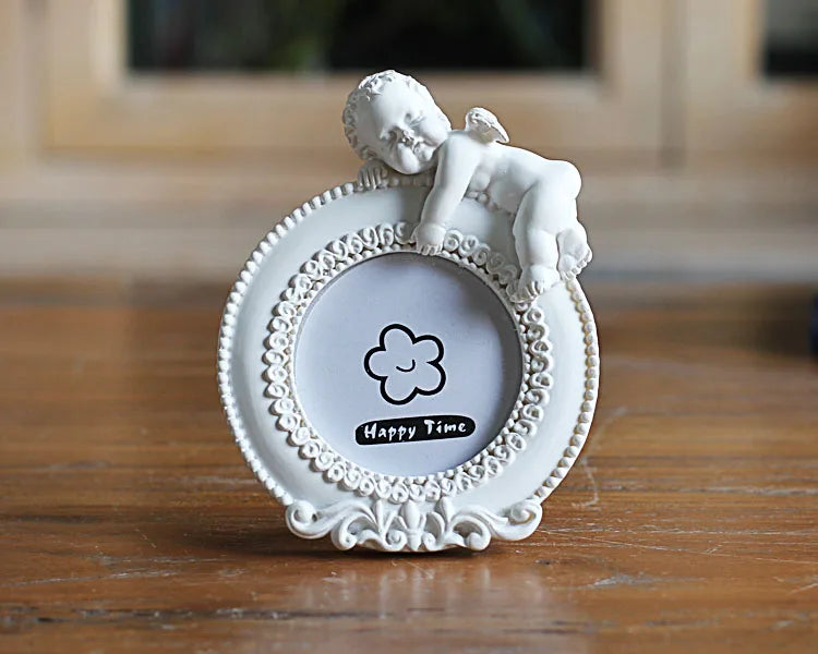 White Mini Picture Frame for Lovely Baby,Heart Shaped Photo Frames Home Decor,Porta Retrato Moldura Creative Wedding Photo Frame