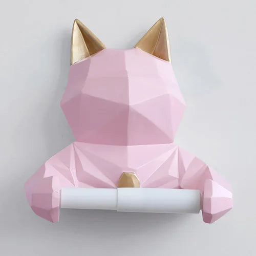 animal tissue box Statue Figurine Hanging toilet paper holder Washroom Wall Home Decor Roll Paper Tissue Box Holder Wall Mount