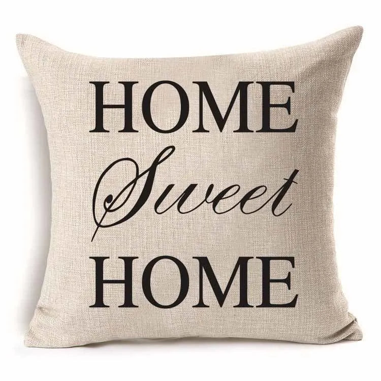 45*45 cm Cotton Linen Cushion Cover Love Mr Mrs Letter Throw Pillow Home Decor Wedding Decoration Decorative Pillowcase 40247