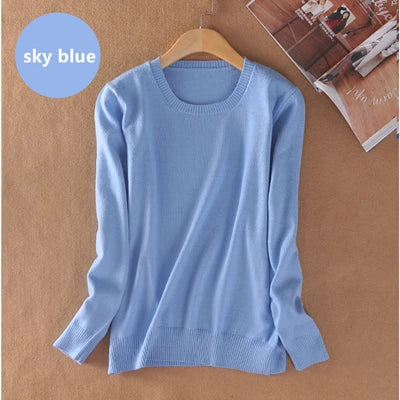 YSC Classic style Hot sales of Cashmere Sweater round collar Fashion on the solid color long sleeve knitted Pullover S-XXXL