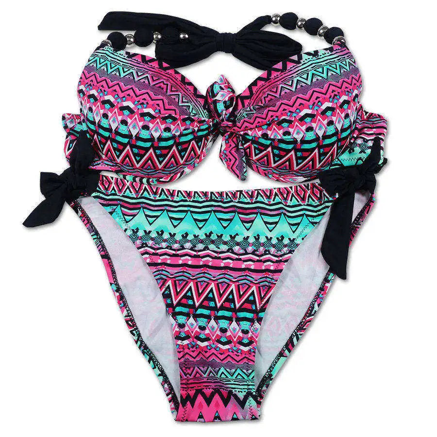 EONAR Women Bikini Offer Combined Size Swimsuit Push Up Bikini Sets Brazilian Bathing Suits Plus Size Swimwear Female XXL