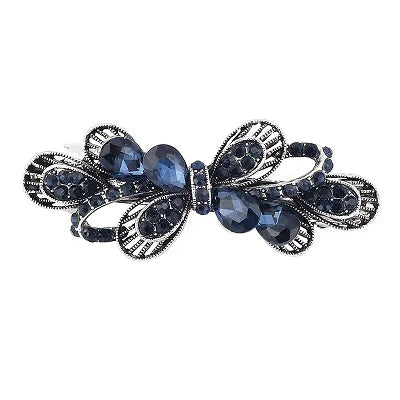 EASYA New Vintage Crystal Barrettes Hair Accessories Women Girls Elegant Butterfly Leaf Bowknot Hairpins Headwear Jewelry