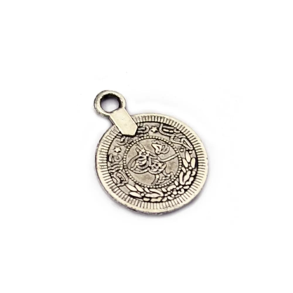 Gypsy Bohemian Hippie Beach Chic Carving Coin Charm Statement Necklace Accessories Festival Tibet Tribal Ethnic Turkish Jewelry