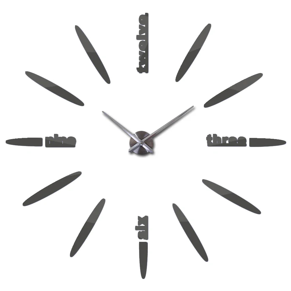 Sale New Wall Clock Clocks Watch Stickers Diy 3d Acrylic Mirror Home Decoration Quartz Balcony/courtyard Needle Modern hot