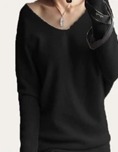 Tailor Sheep Spring Autumn Sweaters Women Fashion Sexy V-neck Pullover Loose Wool Batwing Long Sleeve Knitted Tops