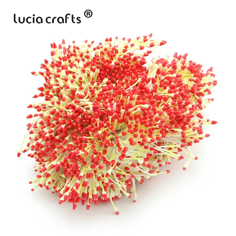 Lucia crafts  288pcs/lot Flower Stamen  6mm Handmade Artificial Flower For DIY Wedding  Home Decor D0501