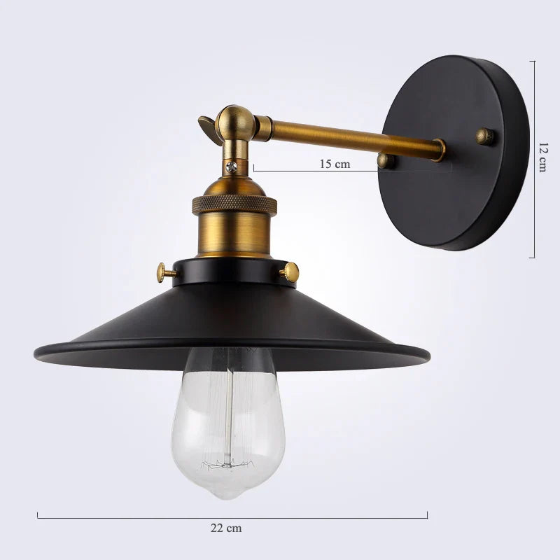 American vintage wall lamp indoor lighting bedside lamps wall lights for home  diameter 22cm 110V/220V E27