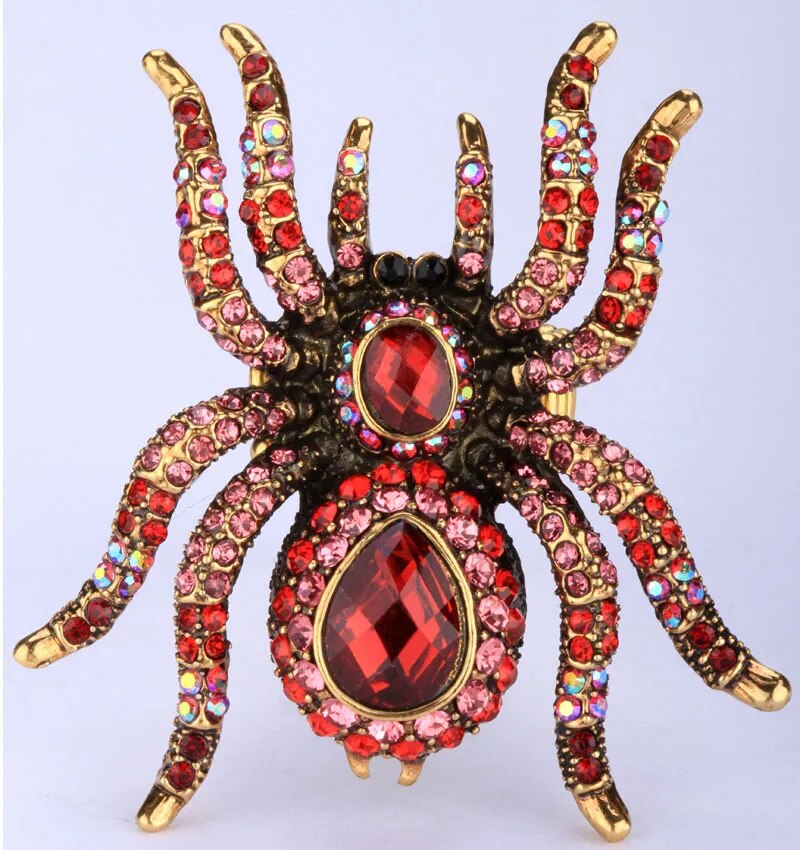 Spider Brooch Pin Pendant Halloween Jewelry