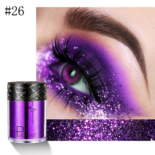 36 Colors Holographic Sequins Glitter Shimmer Diamond Eye Shiny Skin Highlighter Face Body Glitter Festival Makeup Eyeshadow