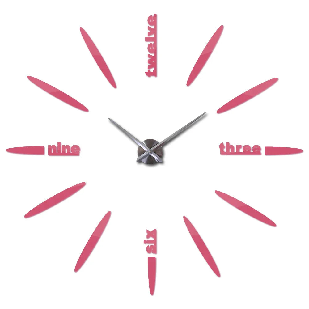 Sale New Wall Clock Clocks Watch Stickers Diy 3d Acrylic Mirror Home Decoration Quartz Balcony/courtyard Needle Modern hot