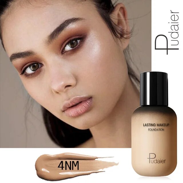 Pudaier 40ml Matte Makeup Foundation Cream For Face Professional Concealing Make Up Liquid Long-lasting Cosmetics