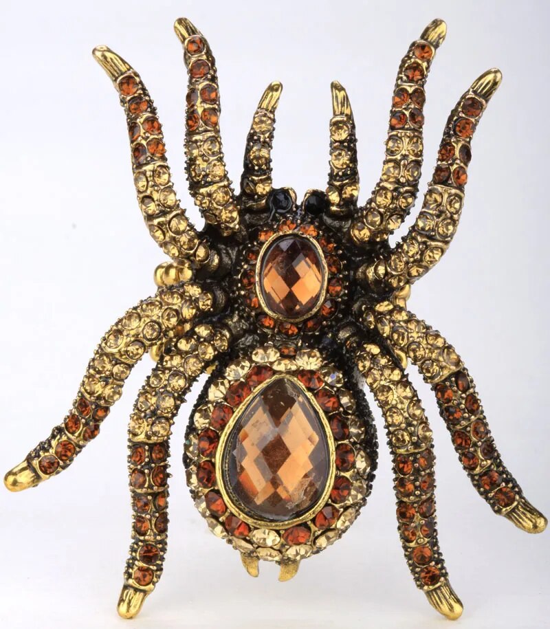 Spider Brooch Pin Pendant Halloween Jewelry