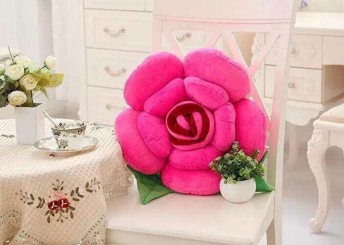 Stereoscopic Rose Style Novelty Home Wedding Decorative Pillows Sofa Cushion Soft Pillow cojines Valentine's Day Gift coussin