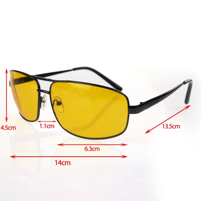 Fashion Anti Glare Vision Driver Safety Women's Sunglasses Yellow Night Car Driving Glasses high quality Eyewear vintage for men
