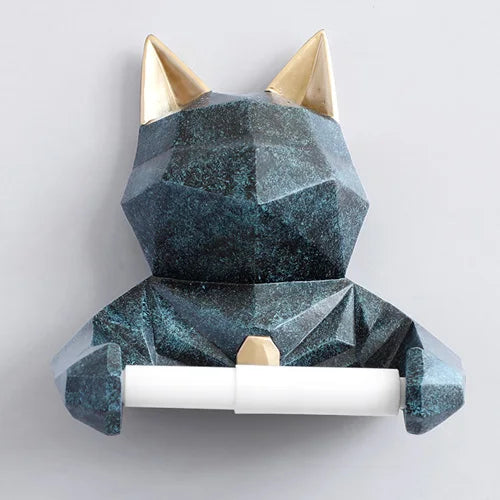 animal tissue box Statue Figurine Hanging toilet paper holder Washroom Wall Home Decor Roll Paper Tissue Box Holder Wall Mount