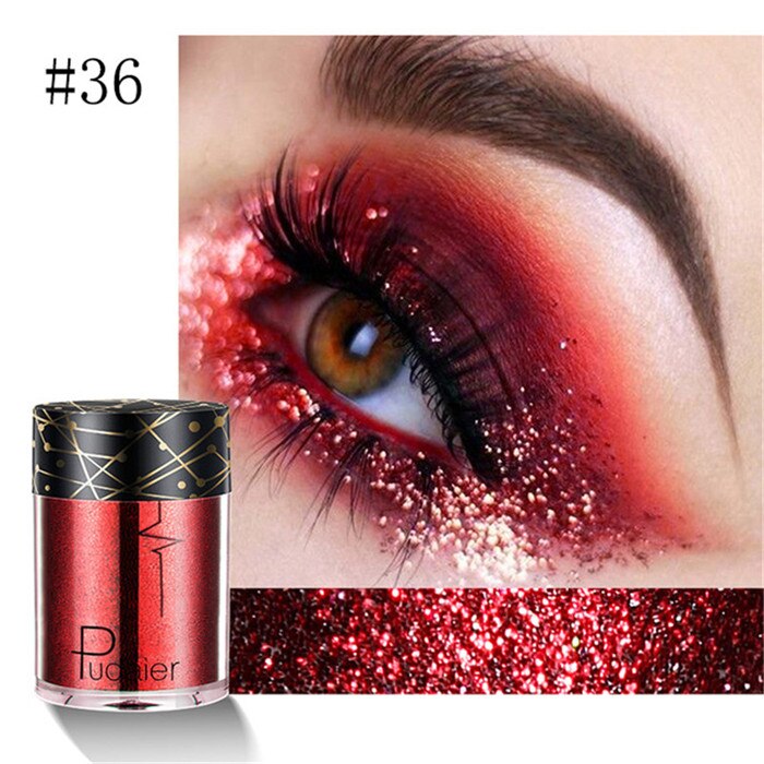 36 Colors Holographic Sequins Glitter Shimmer Diamond Eye Shiny Skin Highlighter Face Body Glitter Festival Makeup Eyeshadow